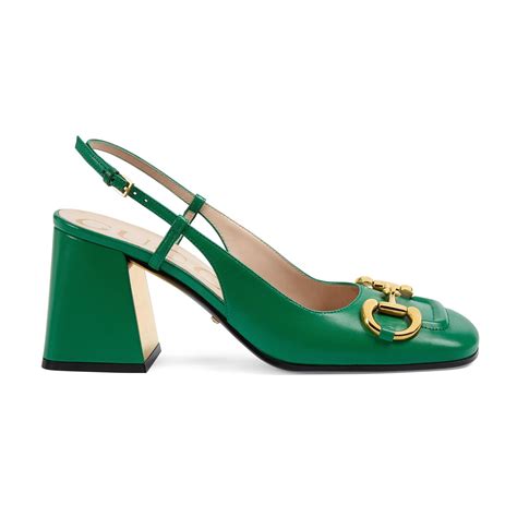 gucci horsebit slingback shoes|gucci heels open toe.